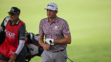 Keegan Bradley on the 16th hole during the final round of the TOUR Championship golf tournament