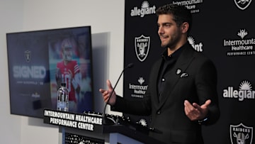 Las Vegas Raiders Introduce Jimmy Garoppolo