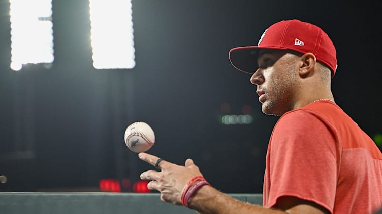 Jul 29, 2023; St. Louis, Missouri, USA; St. Louis Cardinals pitcher Jack Flaherty (22) looks on