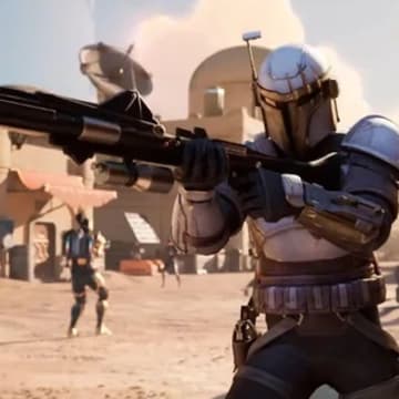 The Mandalorian is bringing his bounty hunter skills to Fortnite Galactic Battle.