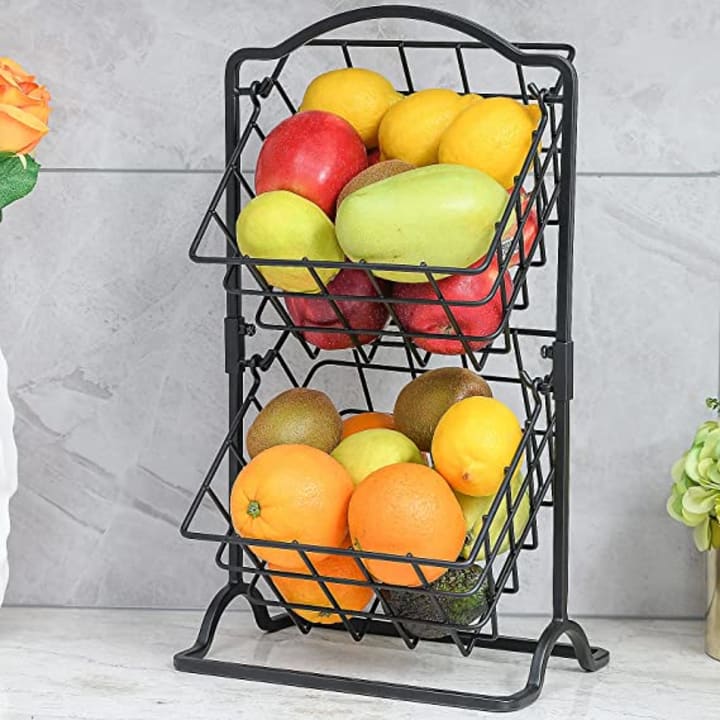 Two-Tier Fruit Basket