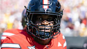 Texas Tech Red Raiders linebacker David Bailey against the Arizona State Sun Devils at Mountain America Stadium.