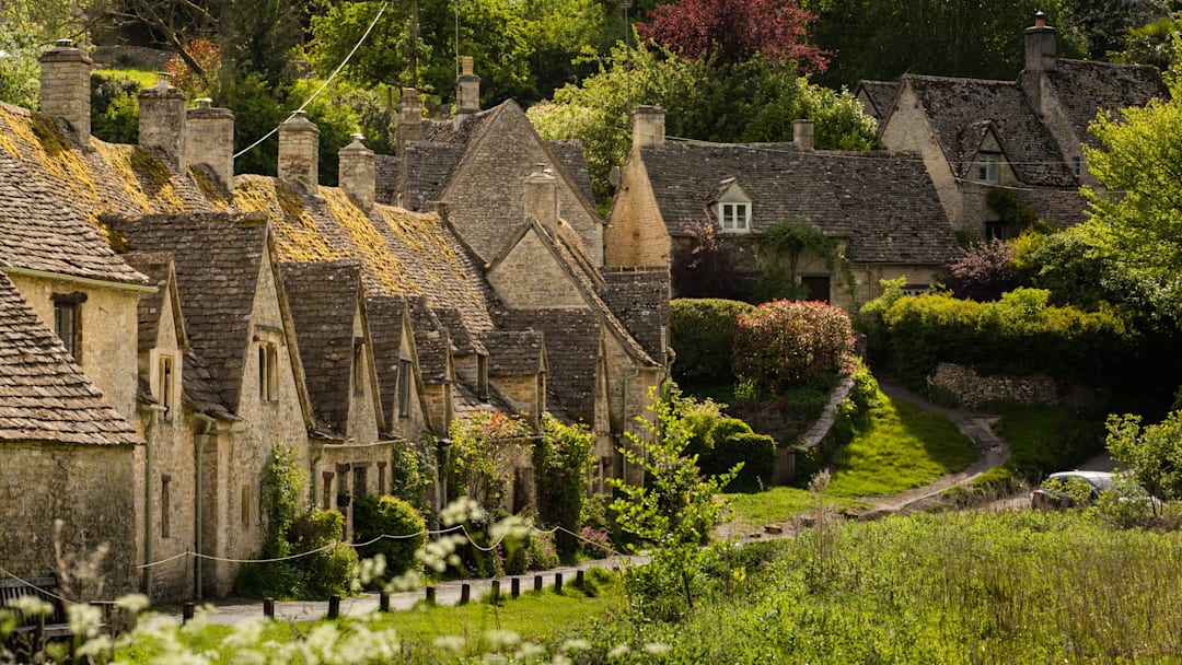 Bibury, Cotswolds: home to the famous Arlington Row cottages.
