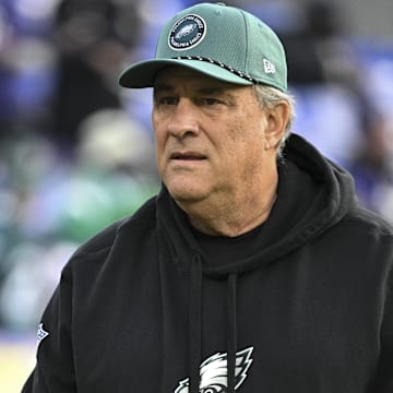 Philadelphia Eagles defensive coordinator Vic Fangio.
