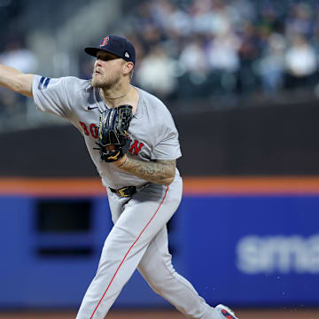 Boston Red Sox starting pitcher Tanner Houck (89) pitches against the New York Mets during the first inning at Citi Field on Sept 4.