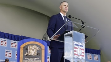 Joe Mauer told a touching and emotional story about his grandfather during his Hall of Fame speech.