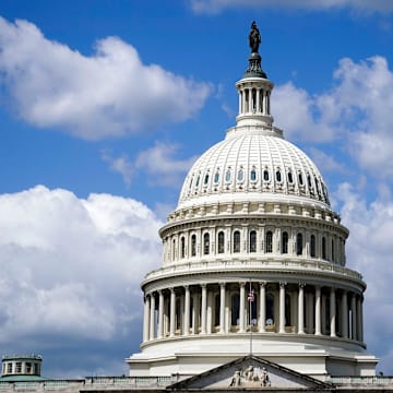 A view of the United States Capitol building in Washington, D.C., on Wednesday, April 24, 2024.