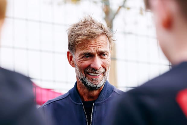 Jürgen Klopp looking somewhat quizzical. 