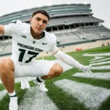 Michigan State commit Joey Caudill on his official visit to Michigan State.