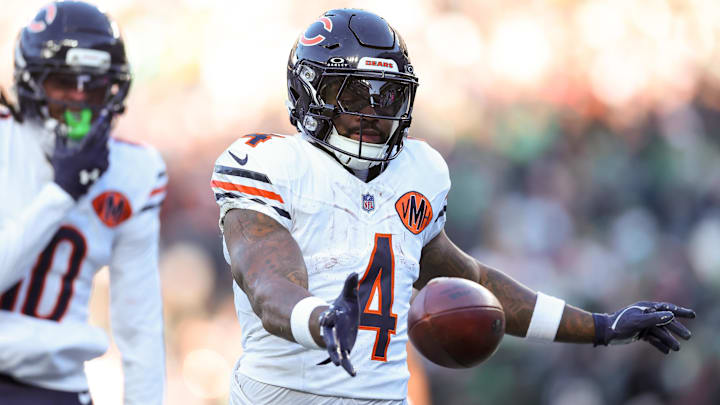 Chicago Bears running back D'Andre Swift. Chicago Bears running back D'Andre Swift.