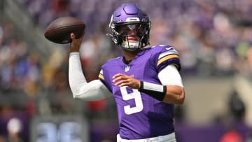 Minnesota Vikings quarterback J.J. McCarthy