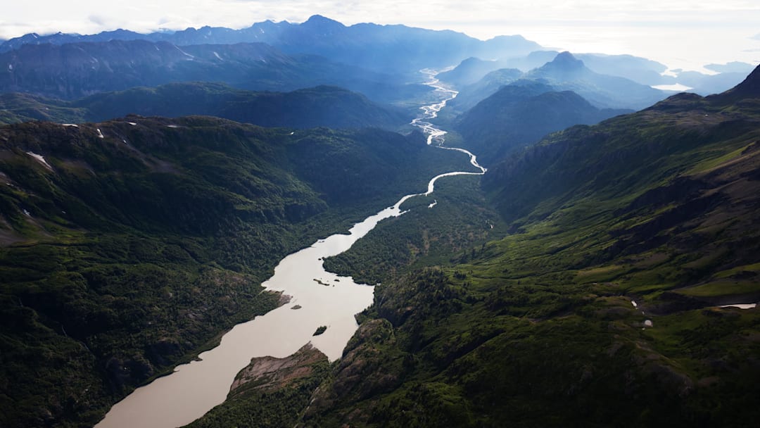 A breathtaking view of Wosnesenski Lake in Alaska’s Kachemak Bay State Park.