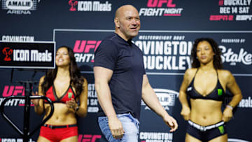 UFC CEO Dana White during weigh-ins for UFC Fight Night at Amalie Arena. 