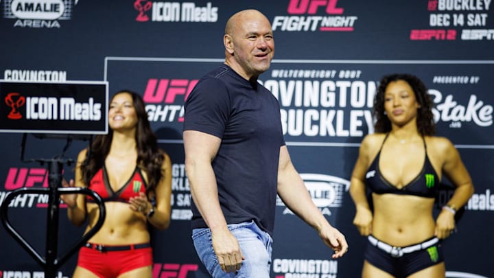 UFC CEO Dana White during weigh-ins for UFC Fight Night at Amalie Arena. 