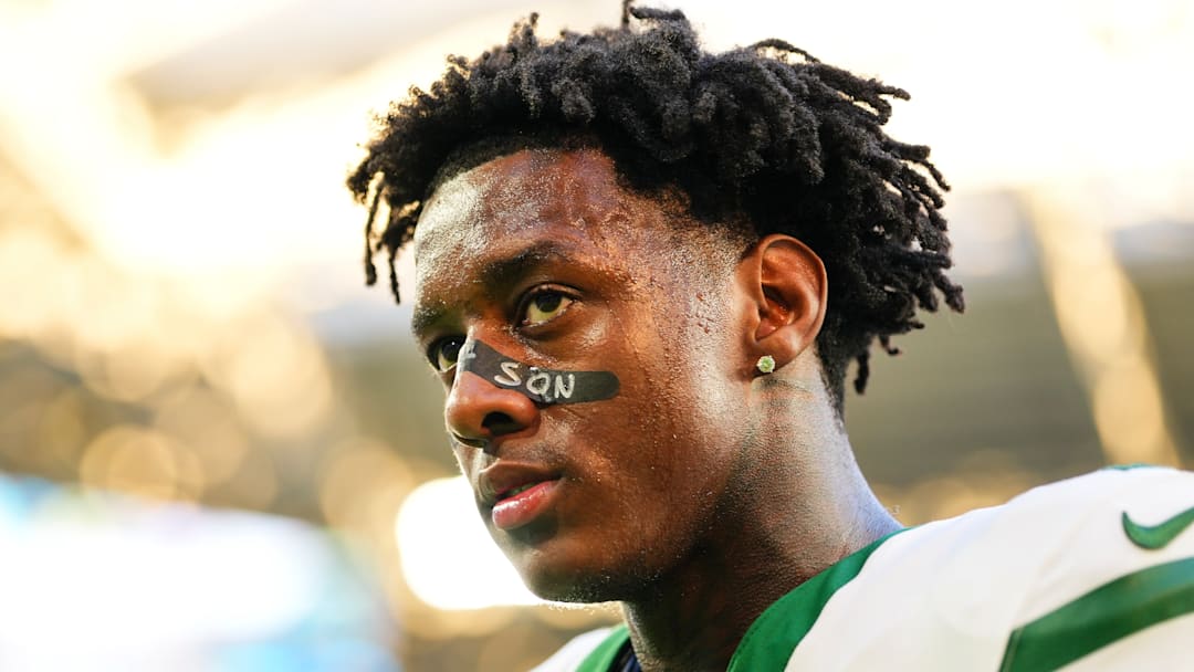 New York Jets cornerback Sauce Gardner New York Jets cornerback Sauce Gardner