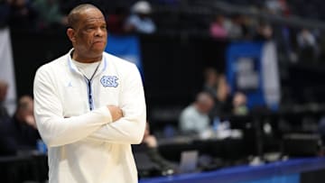 North Carolina Tar Heels head coach Hubert Davis