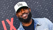 Los Angeles Lakers star LeBron James attends the red carpet premiere of Netflix's "Starting 5."