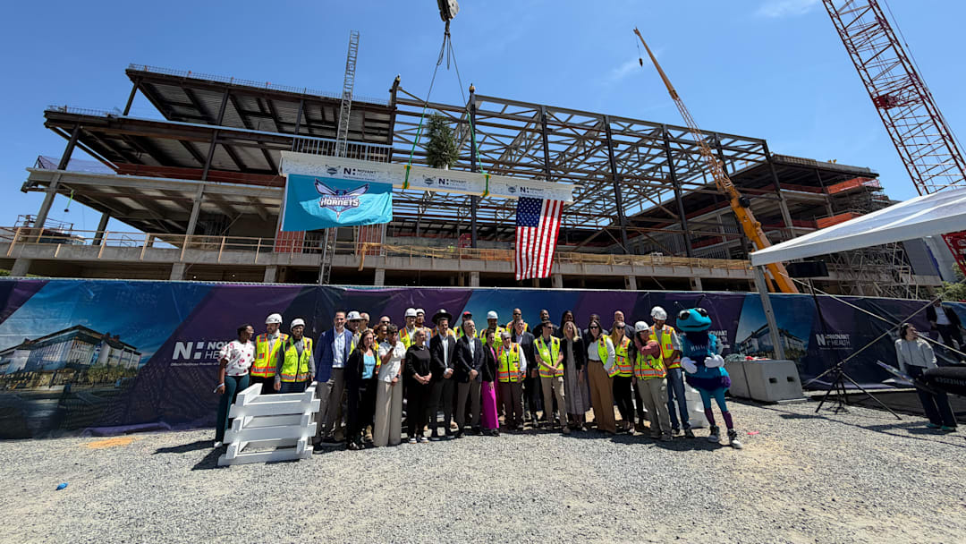 Hornets Novant Health Performance Center Topping Off Ceremony Hornets Novant Health Performance Center Topping Off Ceremony