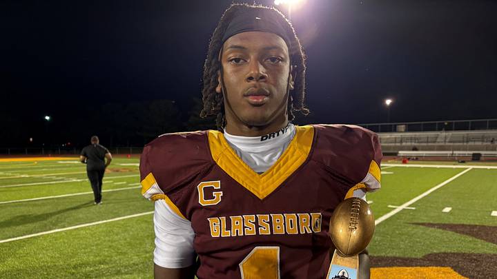 Glassboro junior Xavier Sabb was named Most Valuable Player in a 36-20 win over Haddonfield at the Battle at the Beach. August 30, 2025