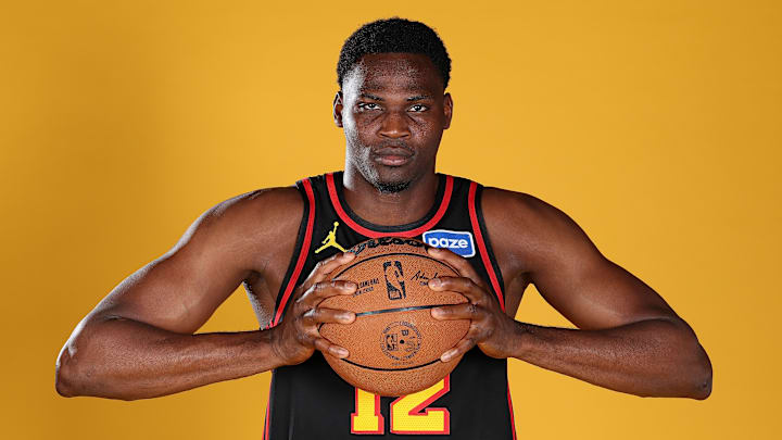 N'Faly Dante at Atlanta Hawks Media Day
