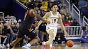 Michigan Wolverines guard Justin Pippen (10) dribbles in the first half at Crisler Center.  Rick Osentoski-Imagn Images