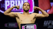 Brian Ortega during weigh ins for UFC 303 at T-Mobile Arena. 