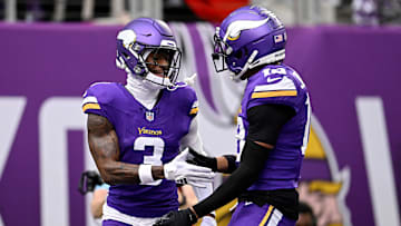 Minnesota Vikings wide receivers Jordan Addison and Justin Jefferson