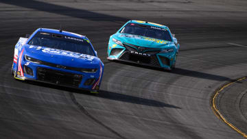 Kyle Larson, Hendrick Motorsports, Denny Hamlin, Joe Gibbs Racing, Pocono Raceway, NASCAR