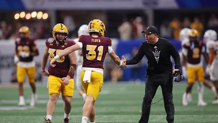 Dillingham made sure the Sun Devils stayed sportsmanlike after the loss. Dillingham made sure the Sun Devils stayed sportsmanlike after the loss.