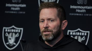 Las Vegas Raiders offensive coordinator Scott Turner.