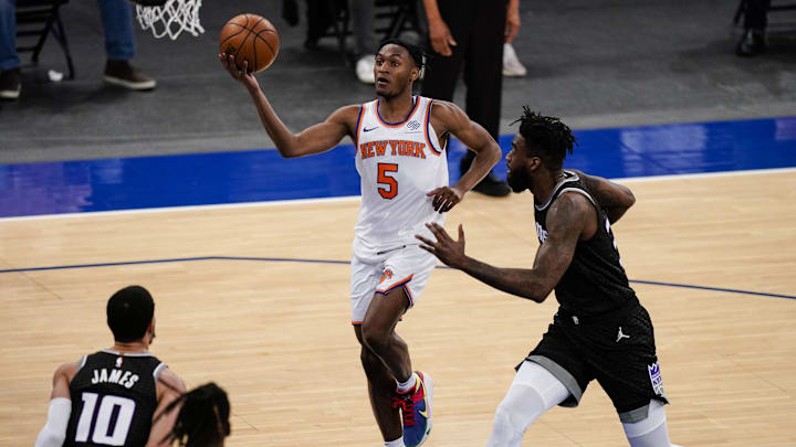 New York Knicks guard Immanuel Quickley.