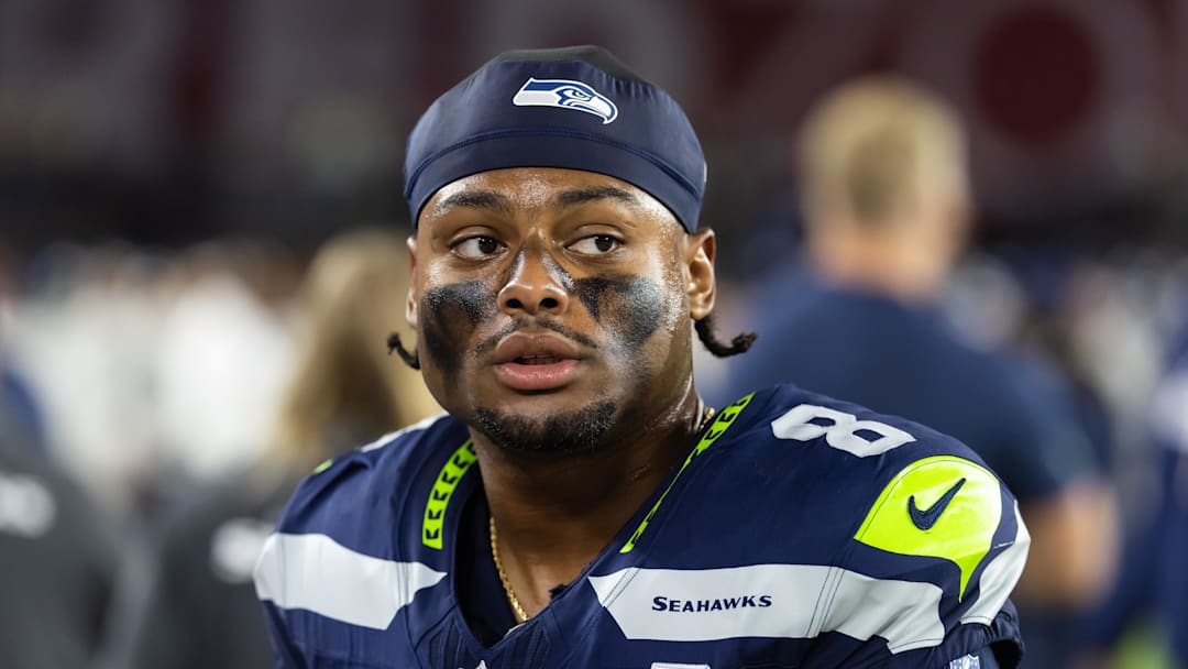 Seattle Seahawks safety Coby Bryant (8) against the Arizona Cardinals Seattle Seahawks safety Coby Bryant (8) against the Arizona Cardinals