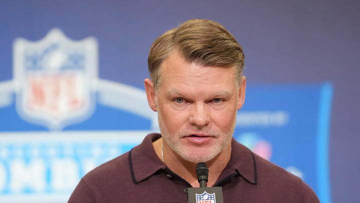 Indianapolis Colts general manager Chris Ballard speaks