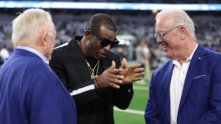 Colorado head coach Deion Sanders has spoken with Jerry and Stephen Jones about the franchise's new coaching vacancy.