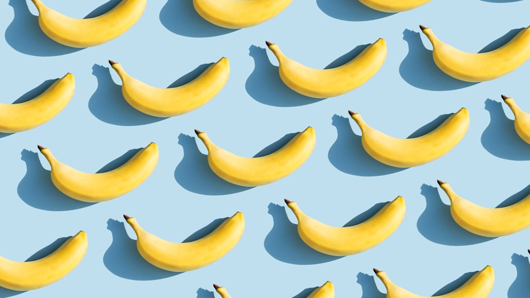 Bananas require a little finessing. Bananas require a little finessing.