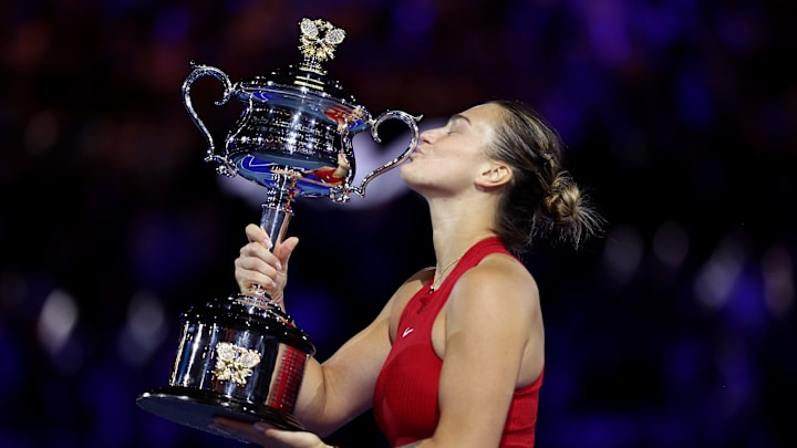 Aryna Sabalenka at the 2024 Australian Open