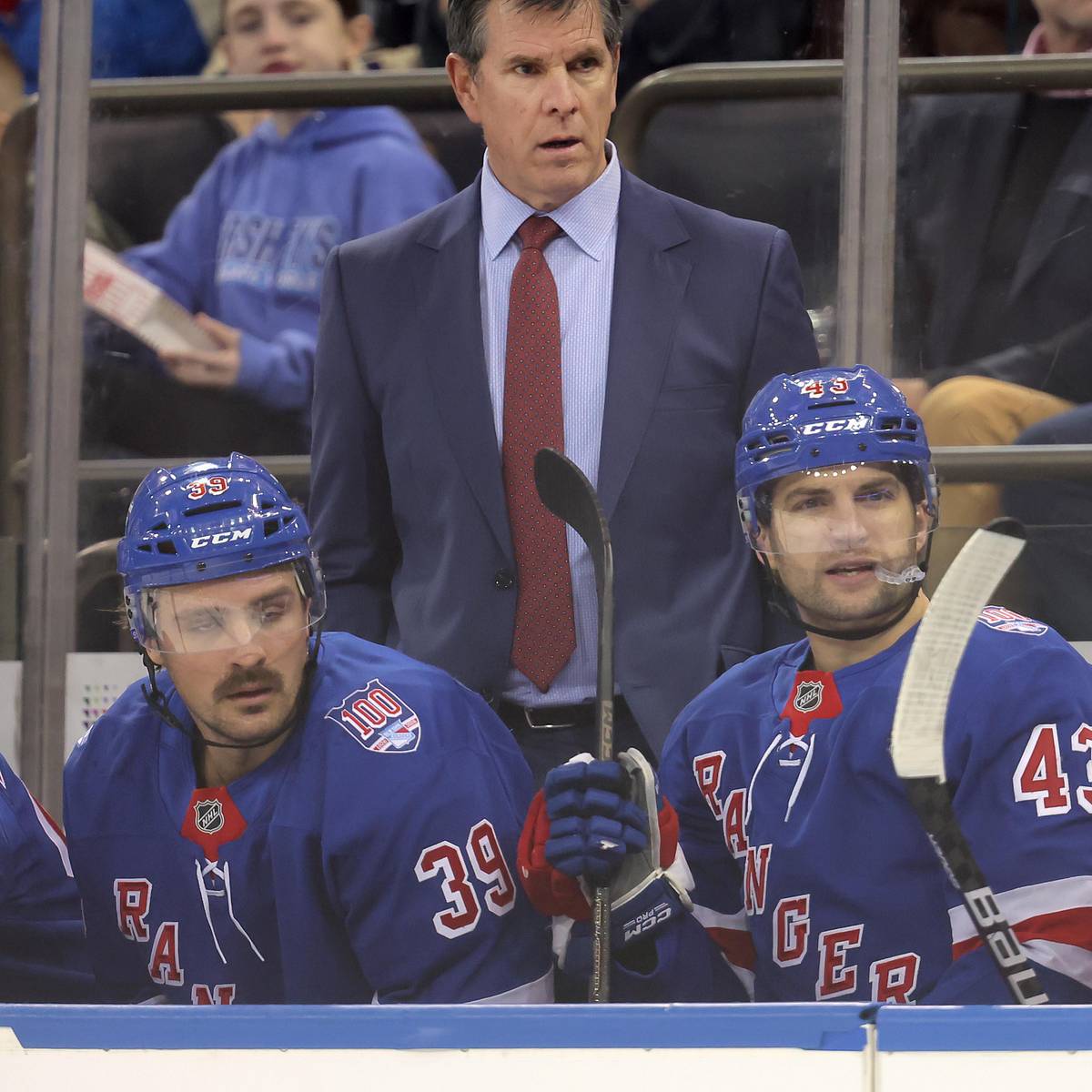 Image for New York Rangers' Mike Sullivan Praises Rookie's Physical Play