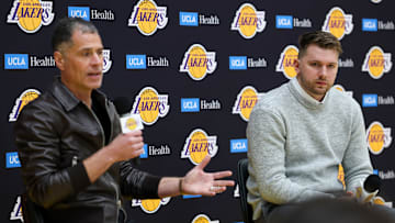Los Angeles Lakers Introduce Luka Doncic, Maxi Kleber & Markieff Morris