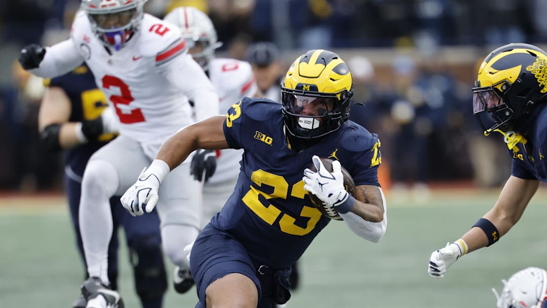 Michigan Wolverines running back Jordan Marshall