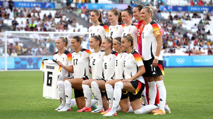 Die DFB-Frauen vor dem Spiel gegen Australien.