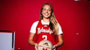 Nebraska commit Maddi Stewart on her visit to Lincoln.