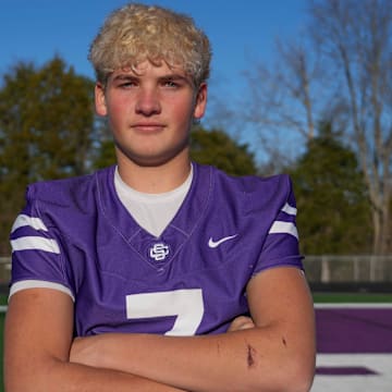Sevier County's Cooper Newman is the PrepXtra football player of the year, photographed at Sevier County High School in Sevierville, Tenn., on Thursday, December 12, 2024.