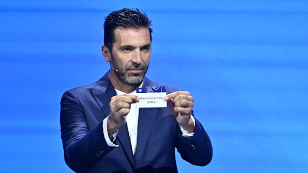 Gianluigi Buffon helped do the Champions League draw for 2024-25.