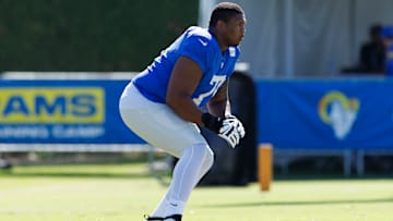 Los Angeles Rams Training Camp OT Alaric Jackson