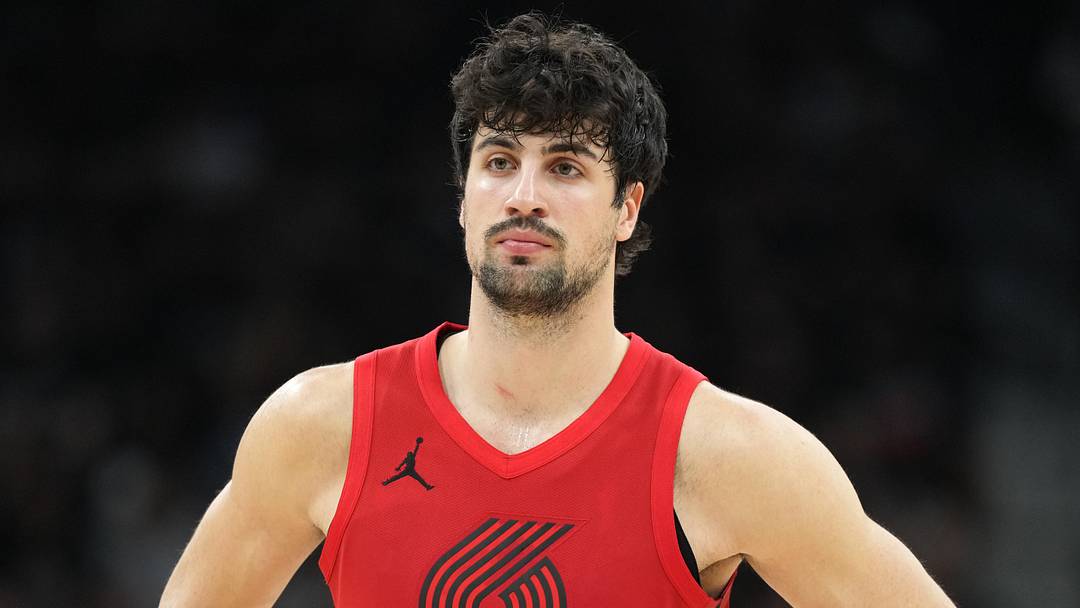 Apr 28, 2026; San Antonio, Texas, USA; Portland Trail Blazers forward Deni Avdija (8) during the second half of game five of the first round of the 2026 NBA Playoffs against the San Antonio Spurs at Frost Bank Center. Mandatory Credit: Scott Wachter-Imagn Images