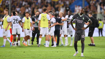 Rafael Leao's disappointment at the end of the match