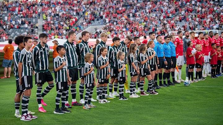 Man Utd faced off against Wrexham in 2023. Man Utd faced off against Wrexham in 2023.