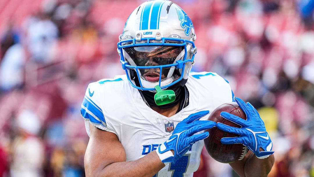 Detroit Lions wide receiver Kalif Raymond (11) warms up ahead of the Washington Commanders game at Northwest Stadium in Landover, Md. on Sunday, November 9, 2025. Detroit Lions wide receiver Kalif Raymond (11) warms up ahead of the Washington Commanders game at Northwest Stadium in Landover, Md. on Sunday, November 9, 2025.