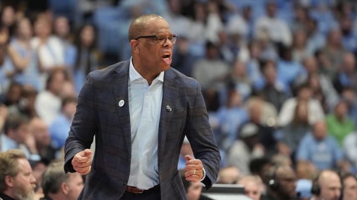 UNC basketball head coach Hubert Davis