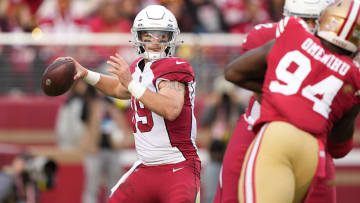Arizona Cardinals quarterback Trace McSorley (19)